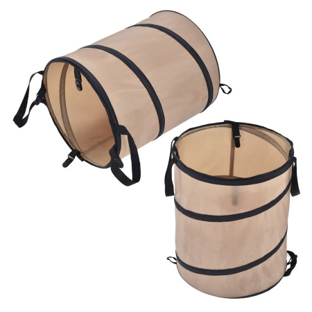 37.8L Collapsible Leaf Trash Can - Durable Oxford Fabric