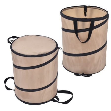 37.8L Collapsible Leaf Trash Can - Durable Oxford Fabric