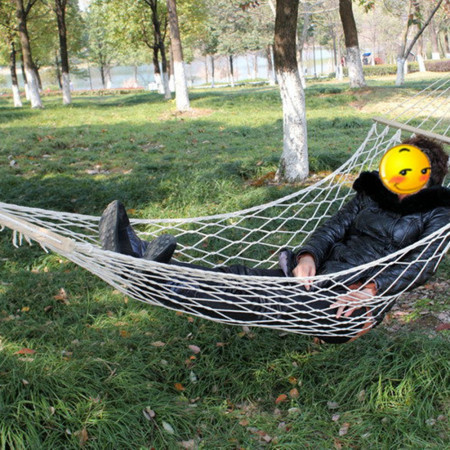 Portable Outdoor Mesh Hammock Swing for Travel & Camping