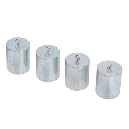 4PCS 200g Calibration Weights with Hook - Chrome Plated Steel Set