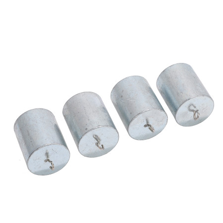 4PCS 200g Calibration Weights with Hook - Chrome Plated Steel Set