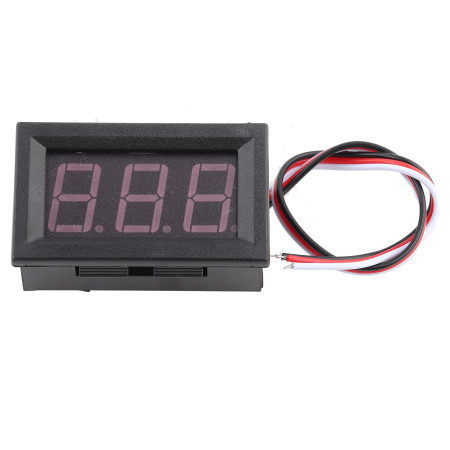 0.56" 3 Wire Digital LED Voltmeter with Reverse Protection DC0-100V (Red)