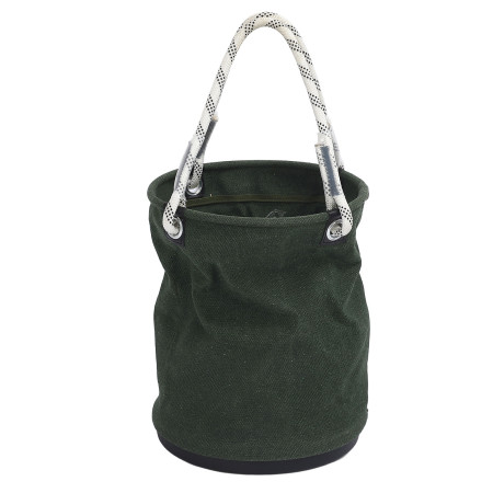 Canvas Bucket Tool Organizer 40x30cm - 30KG Load, Green