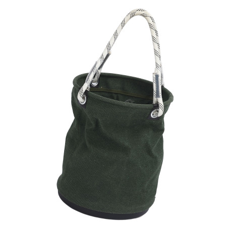 Durable Canvas Tool Bucket 40x30cm - 30KG Load, Green