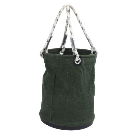 Durable Canvas Tool Bucket 40x30cm - 30KG Load, Green