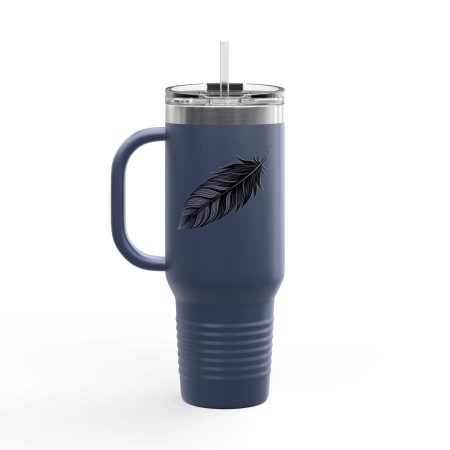 Tumbler for New York Commuters Stainless Steel Feather Insulated Travel Mug