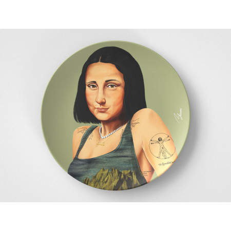 Mona // 10" Round Plate // Artist Gift Idea
