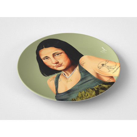 Mona // 10" Round Plate // Artist Gift Idea
