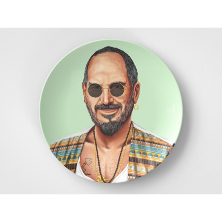 Steve // 10" Round Plate // Tech Gift Idea
