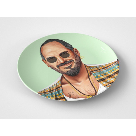 Steve // 10" Round Plate // Tech Gift Idea