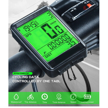 Bike Bicycle Speedometer Cycle Digital Odometer Computer Waterproof