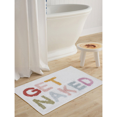 GET NAKED Bath Mat Multicolor Hand Tufted Bath mat for Home