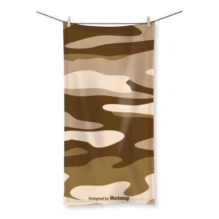Camofludge 12 Beach Towel