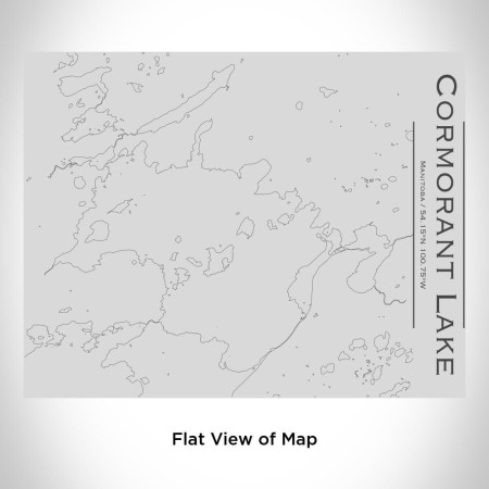Cormorant Lake - Manitoba Map Bottle with Bamboo Top