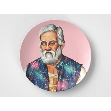 Galileo // 10" Round Plate // Science Gift Idea