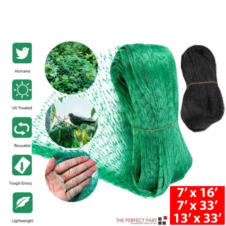 33FT Anti Bird Netting Pond Net Protection Tree Crops Plants Fruits Garden Mesh 33FT Anti Bird Netting Pond Net Protection Tree Crops Plants Fruits Garden Mesh