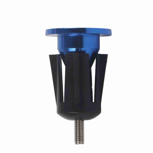 1 Pair Aluminum Alloy Bike Handlebar End Plugs (Blue)