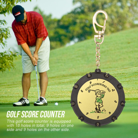 CAITON 18 Hole Golf Score Keeper with Clip - Essential Golf Accessories