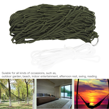 Outdoor Mesh Hammock for Camping - Lightweight Nylon Hammock