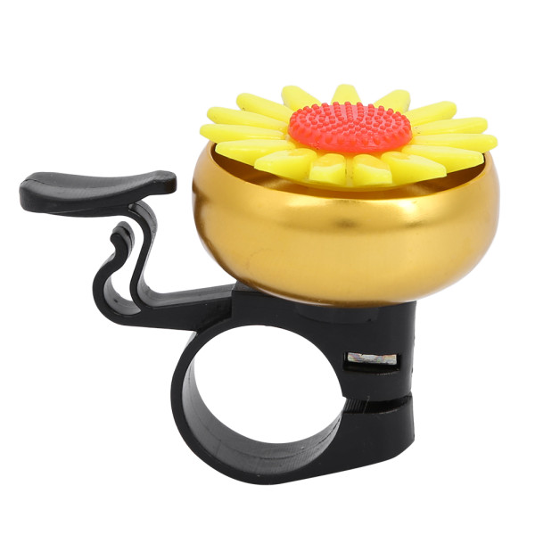 Quality Ultralight Bicycle Bell - Flower Decor (Yellow)