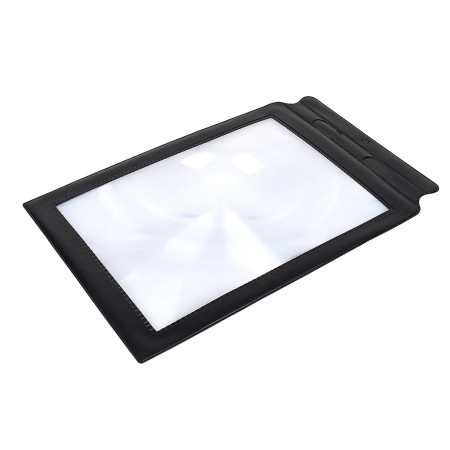 A4 Full Page 3x Magnifier Sheet - Large Magnifying Glass Reading Aid