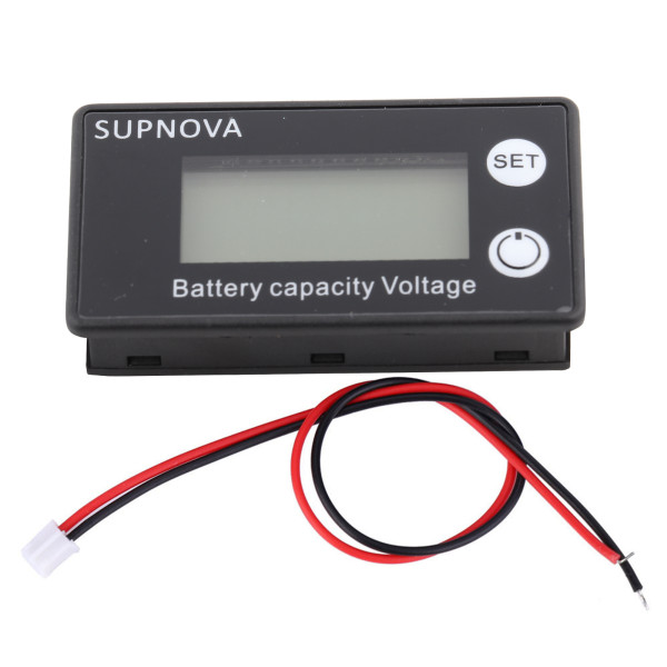 LCD 12V Battery Capacity Indicator Tester - Universal Digital Display Voltmeter