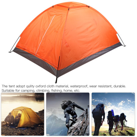 Portable Outdoor Double Person Camping Tent – Ideal for Camping, Climbing, Fishing