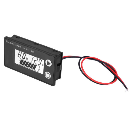 LCD 12V Battery Capacity Indicator Tester - Universal Digital Voltmeter