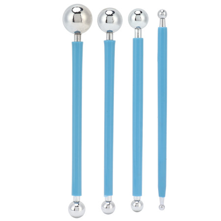 4Pcs Cake Metal Ball Sculpting Fondant Tool Set