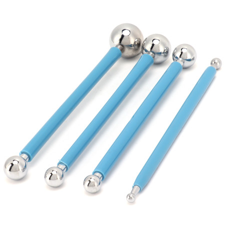 4Pcs Cake Metal Ball Sculpting Fondant Tool Set