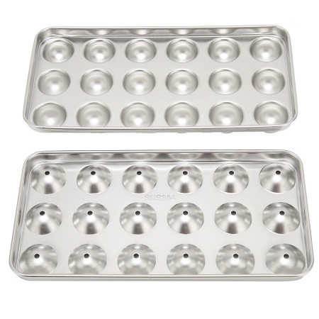 304 Stainless Steel Ice Tray Mold – Spherical Ice Cooling for Wine, Bars & More