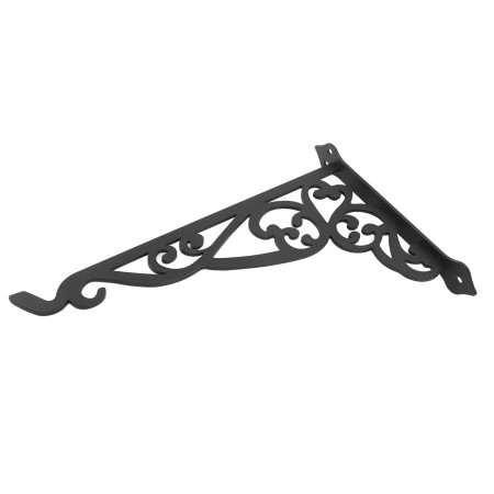 Black Iron Outdoor Hanging Bracket - Versatile Decorative Plant Hanger