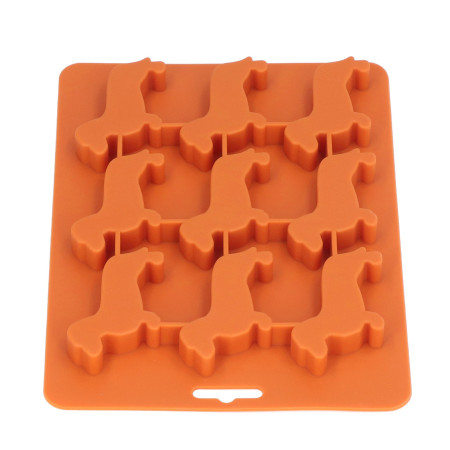 Dog Shaped Silicone Ice Cube Trays - Perfect for Chocolate & More