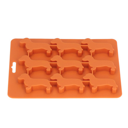 Dog Shaped Silicone Ice Cube Trays - Perfect for Chocolate & More