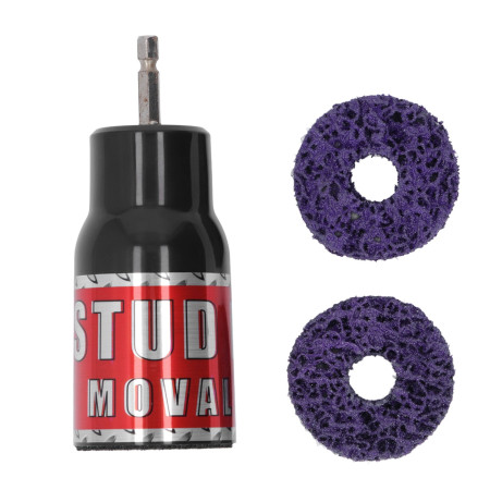 Stud Rust Removal Tool Wheel Hub Cleaner for 1/2in Impact Wrenches & Drills