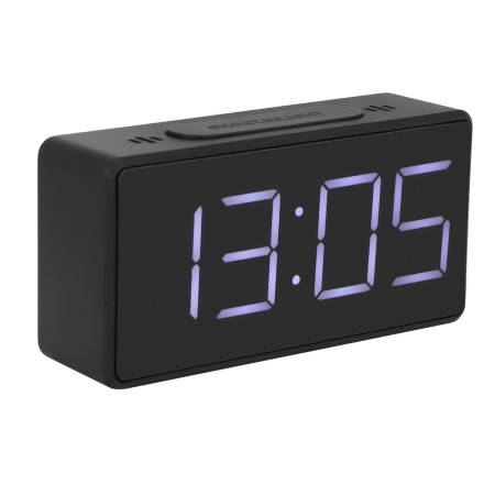 Simple Black LED Alarm Clock for Students & Home | Snooze Function